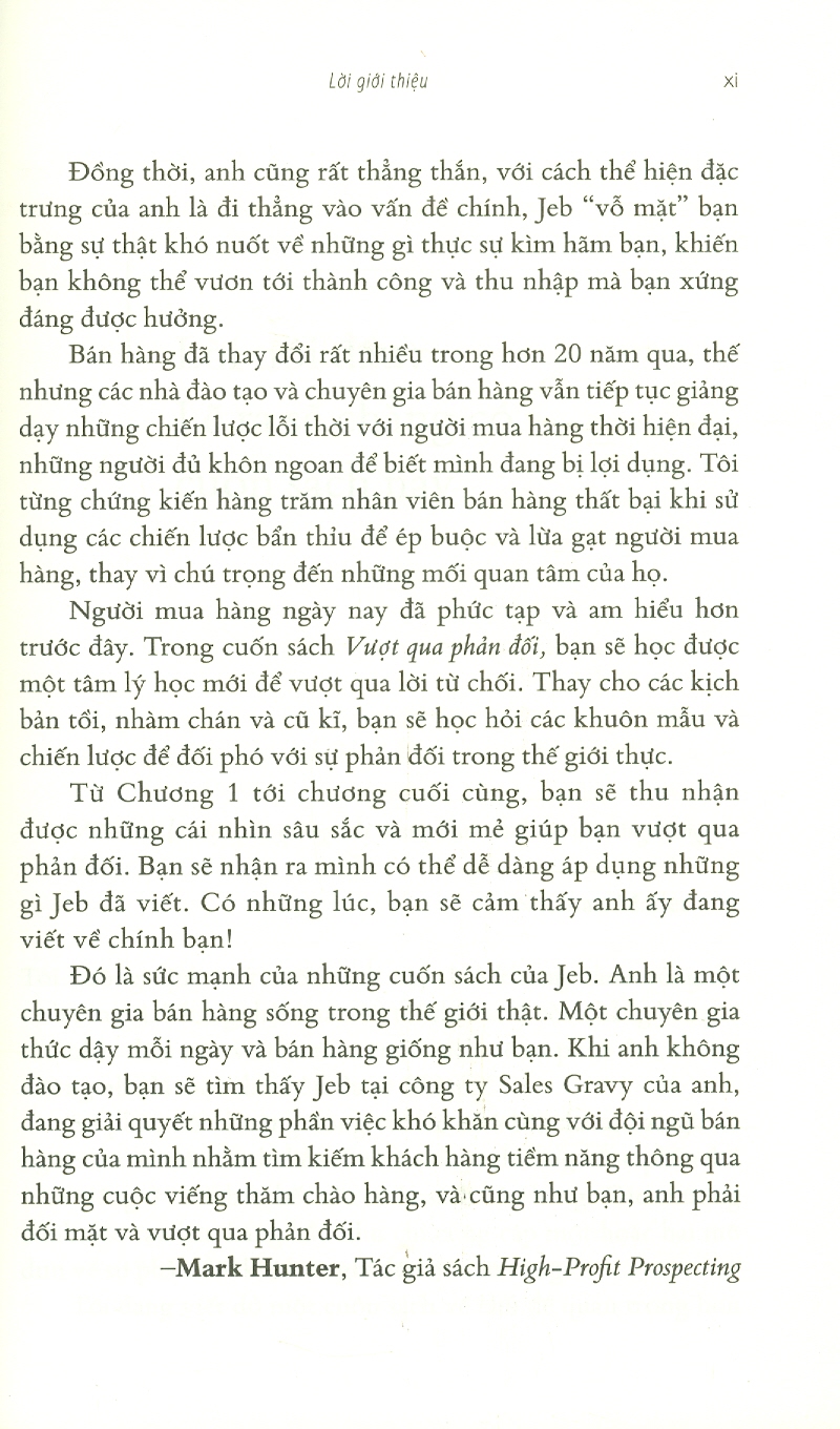 Vượt Qua Phản Đối - Nghệ Thuật Và Khoa Học Thương Thảo Trong Bán Hàng