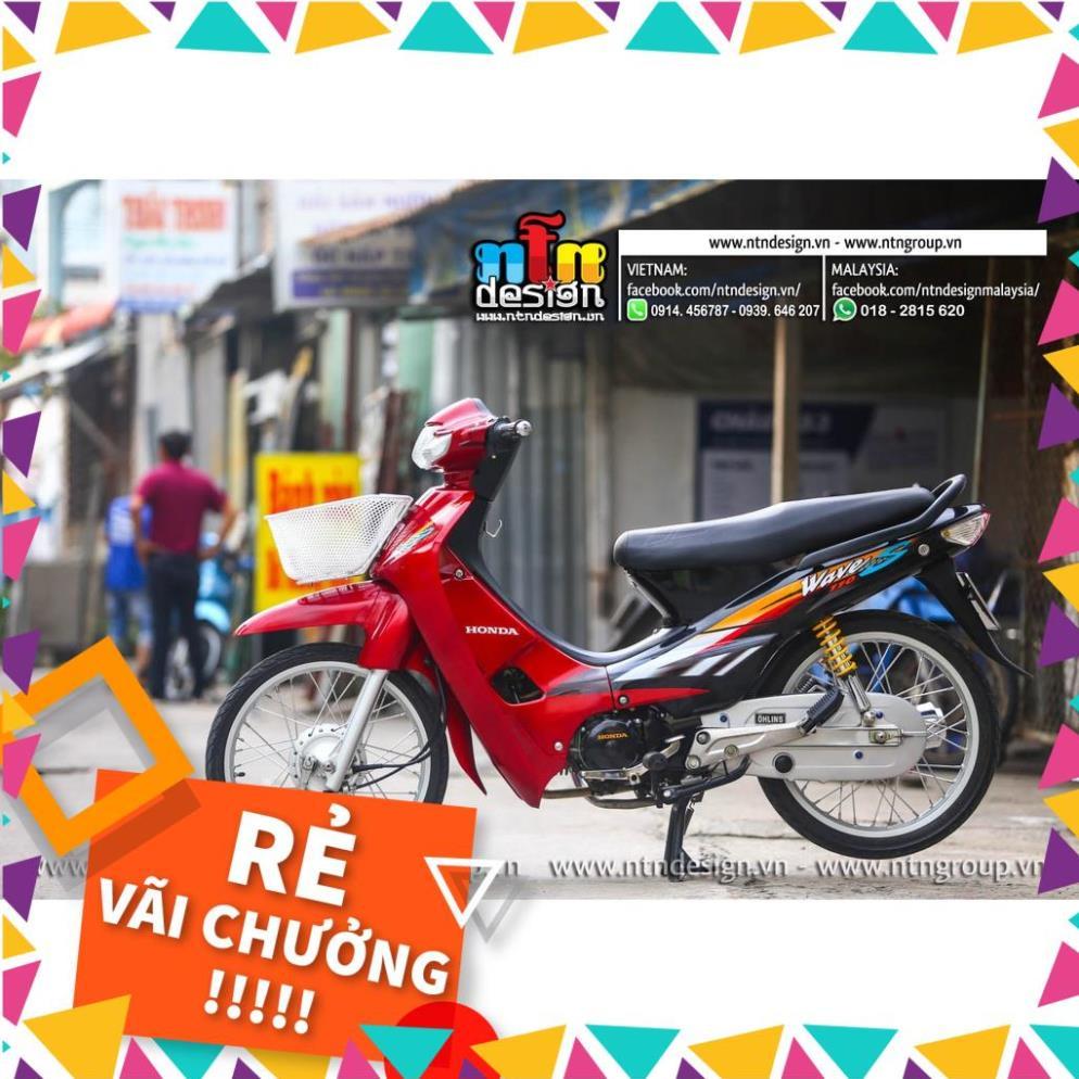 Tem Rời Wave Nhỏ Mẫu 110 Đỏ Đen Cam