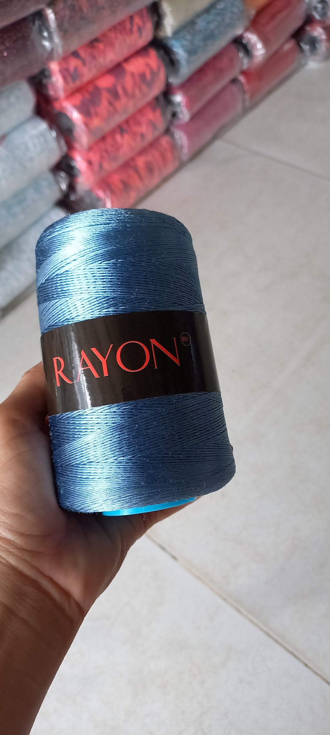 Sợi rayon dùng trong đan móc màu số 4