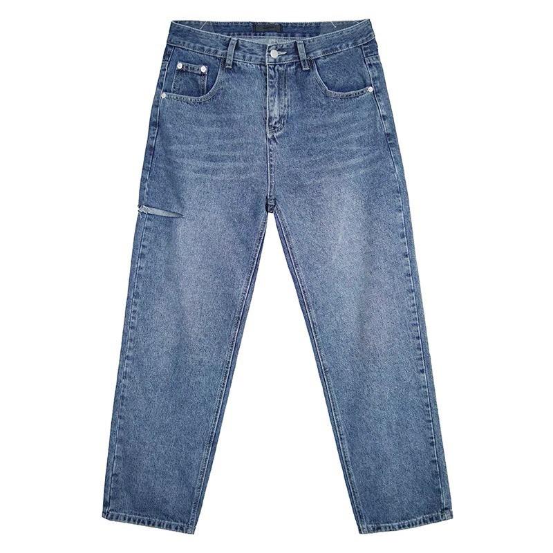 Quần baggy jean ống rộng wast rách