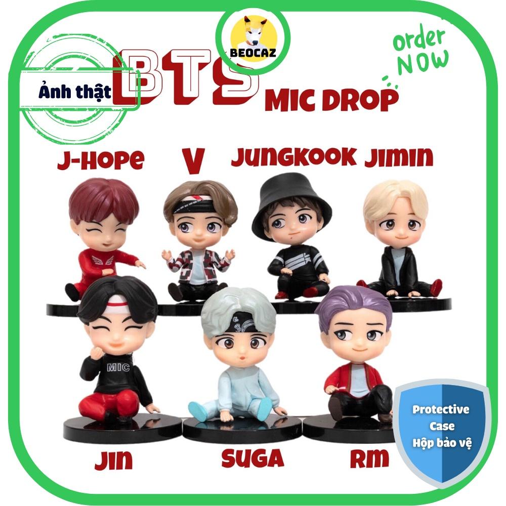 Set Mô hình chibi Jungkook Jimin V Jin JHope RM Suga BTS Bangtan Boys Tinytan quà tặng dễ thương