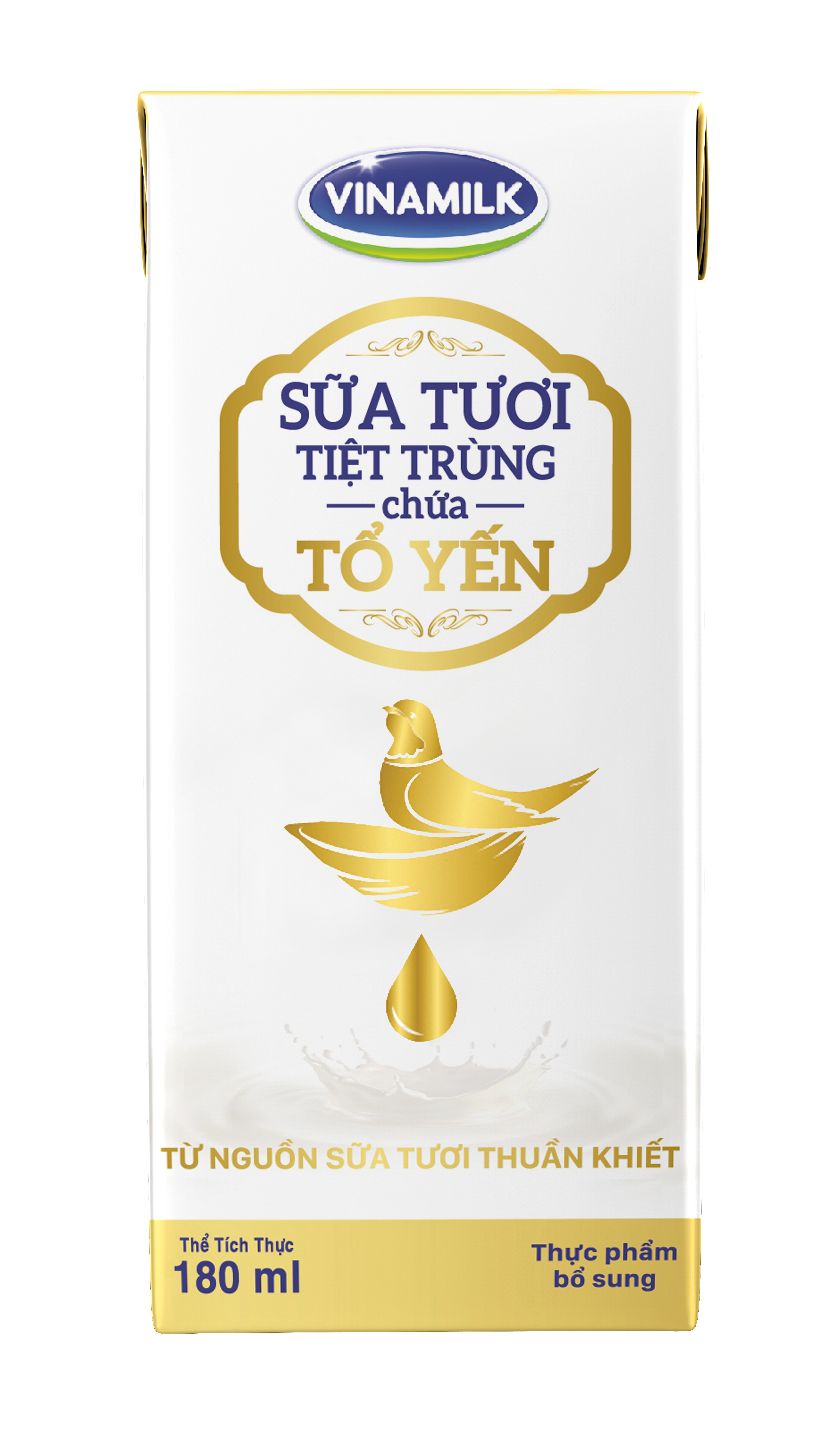 Thùng 24 Hộp Sữa Tươi Tiệt Trùng Chứa Tổ Yến Vinamilk 180ml