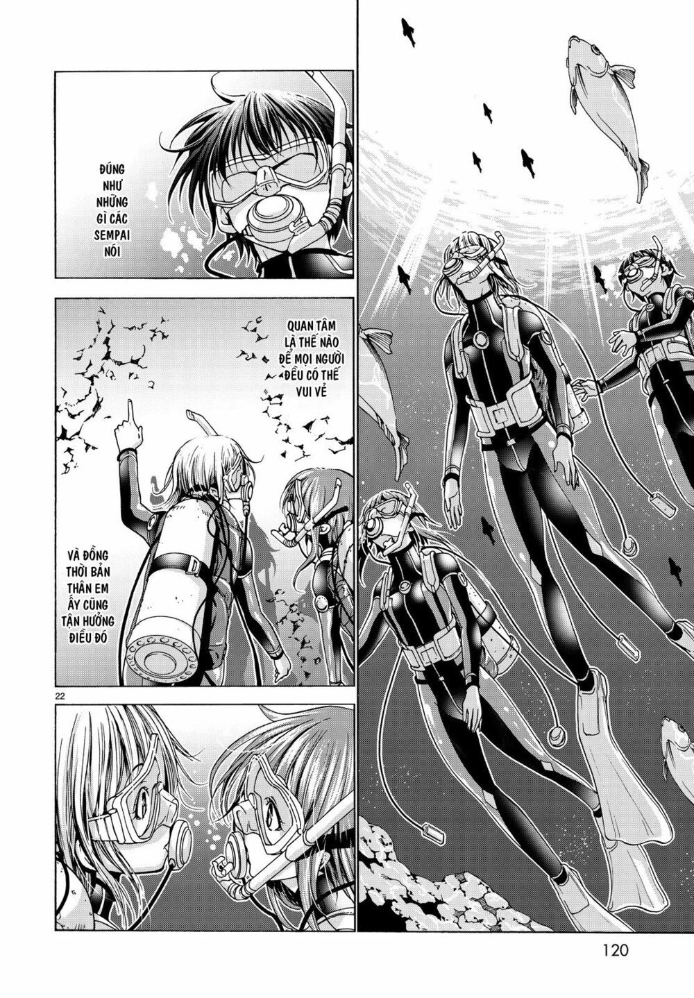 cô gái thích lặn - grand blue chapter 35 22
