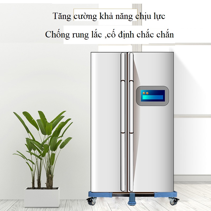 Chân đế tủ lạnh, máy giặt có bánh xe tùy chỉnh 57cm - 100cm