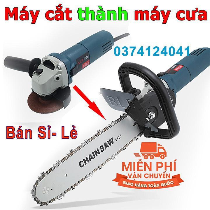 Trọn Bộ Lưỡi cưa xích gắn máy mài - bộ lưỡi gắn bình tra dầu tự động - Hàng mới 2019