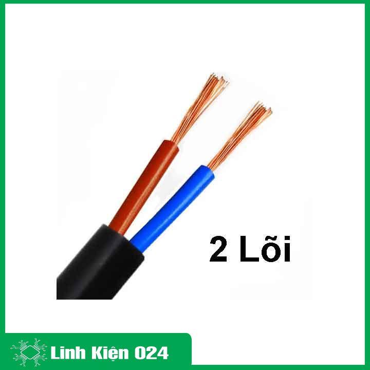 1 mét dây điện đen tròn 0.3mm 2 lõi/3 lõi/4 lõi chất liệu dây đồng 100% loại tốt