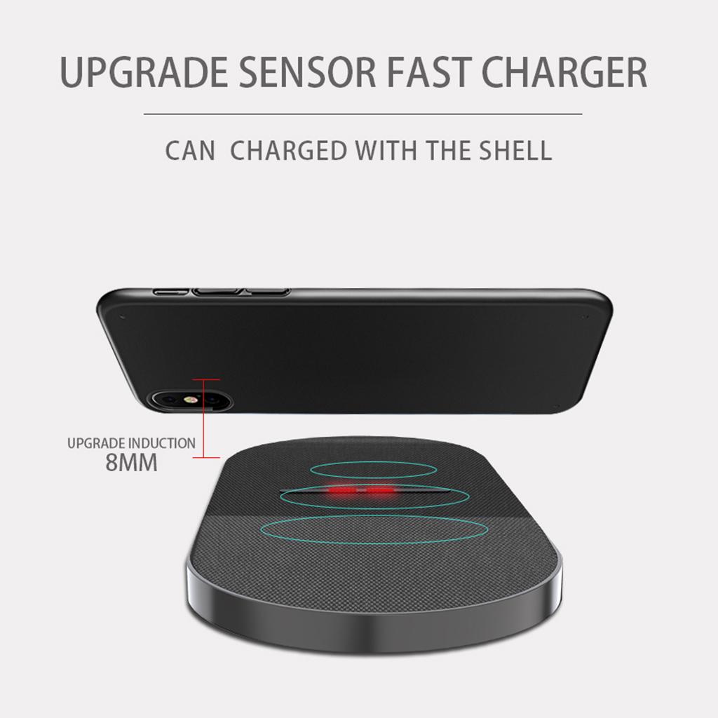 Wireless Charger, Qi 10W Max Wireless Charging Pad, Compatible with iPhone 12/12 Pro Max/SE/11 Pro Max, for Samsung Galaxy S20/Note 10