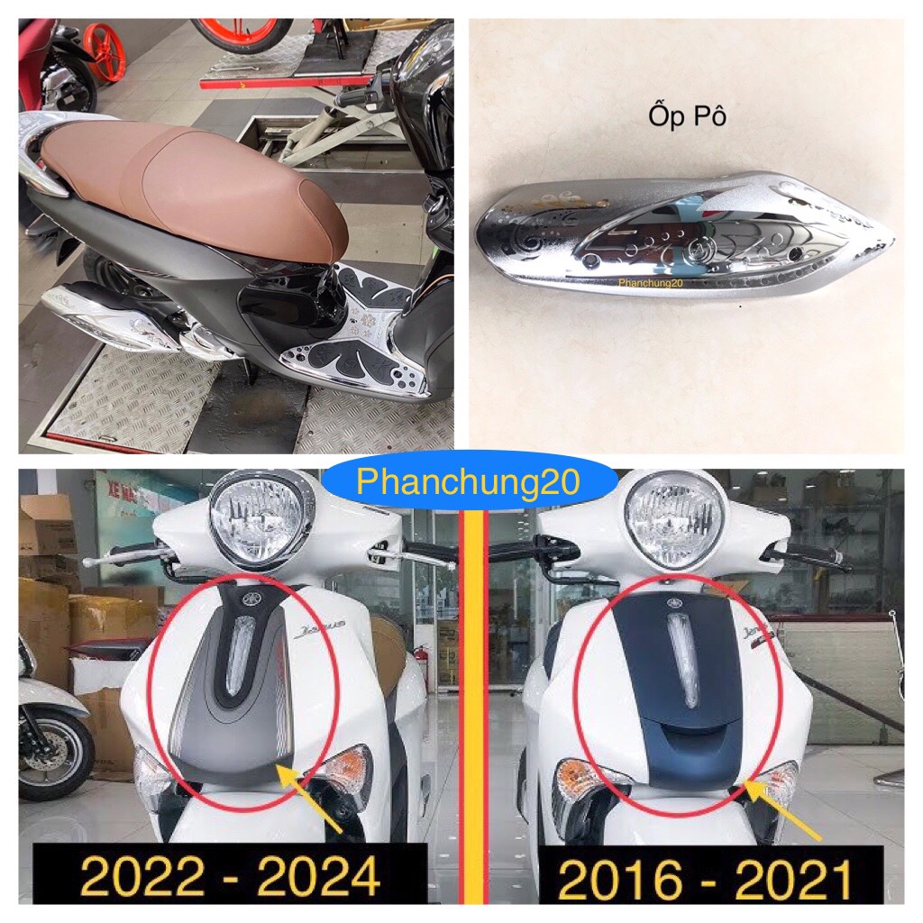 COMBO ỐP PHỤ KIỆN TRANG TRÍ DÙNG CHO ĐỜI XE JANUS 2022 0223 2024 CROM