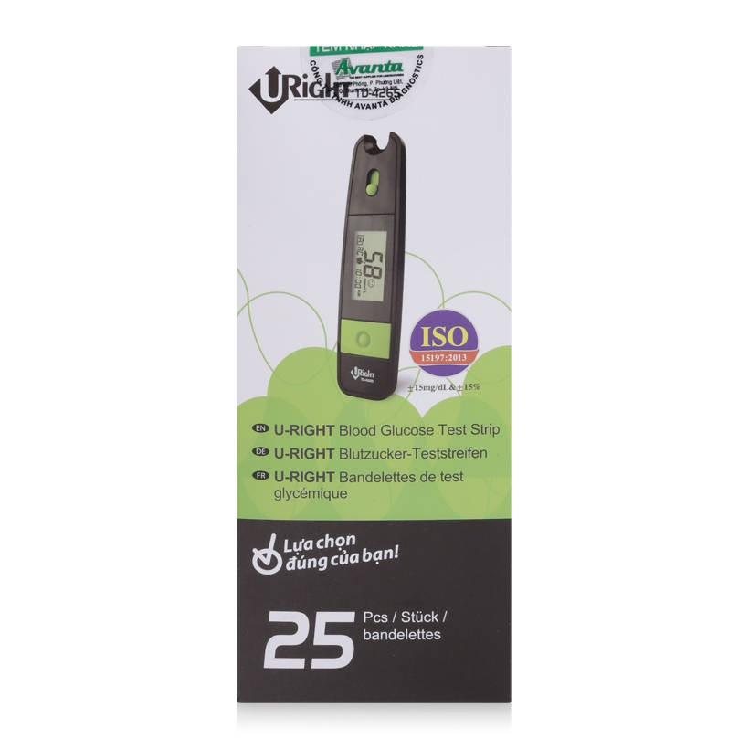 Que thử đường huyết U-Right TD4265-25 que