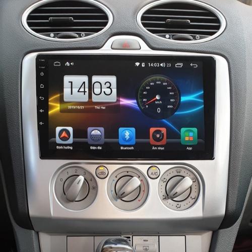 Mặt dưỡng kèm dây nguồn lắp màn hình android cho xe FORD FOCUS 2006-2012
