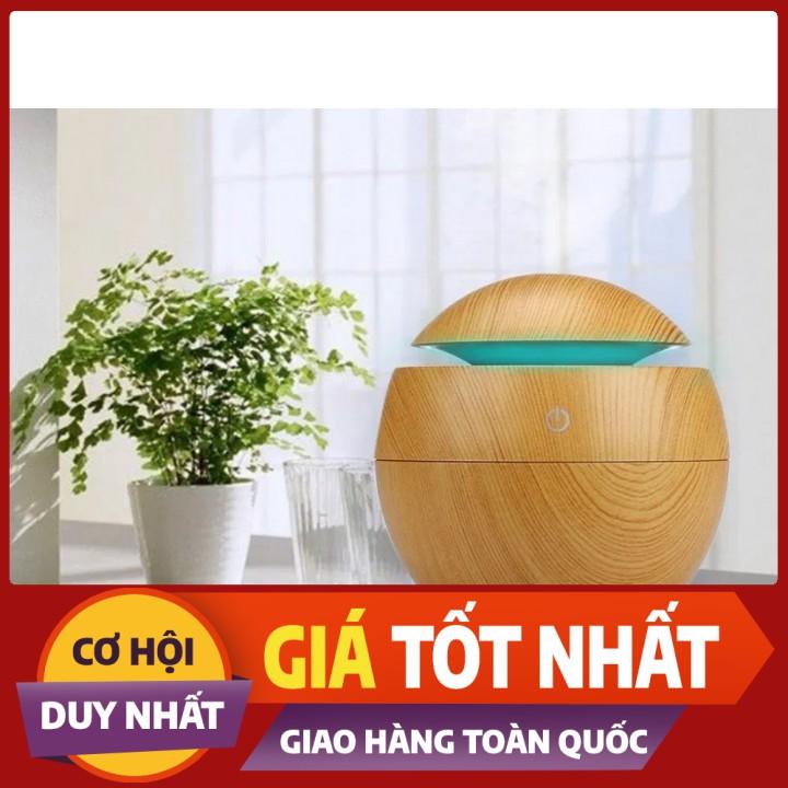 Máy Xông Tinh Dầu Phun Sương Tạo Ẩm Khuếch Vân Gỗ Nhỏ