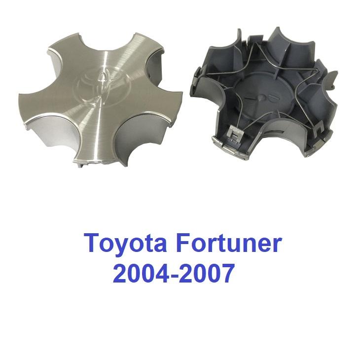 Logo chụp mâm, ốp lazang bánh xe ô tô Toyota Fortuner Đời từ 2004-2007, mã hàng TY-046