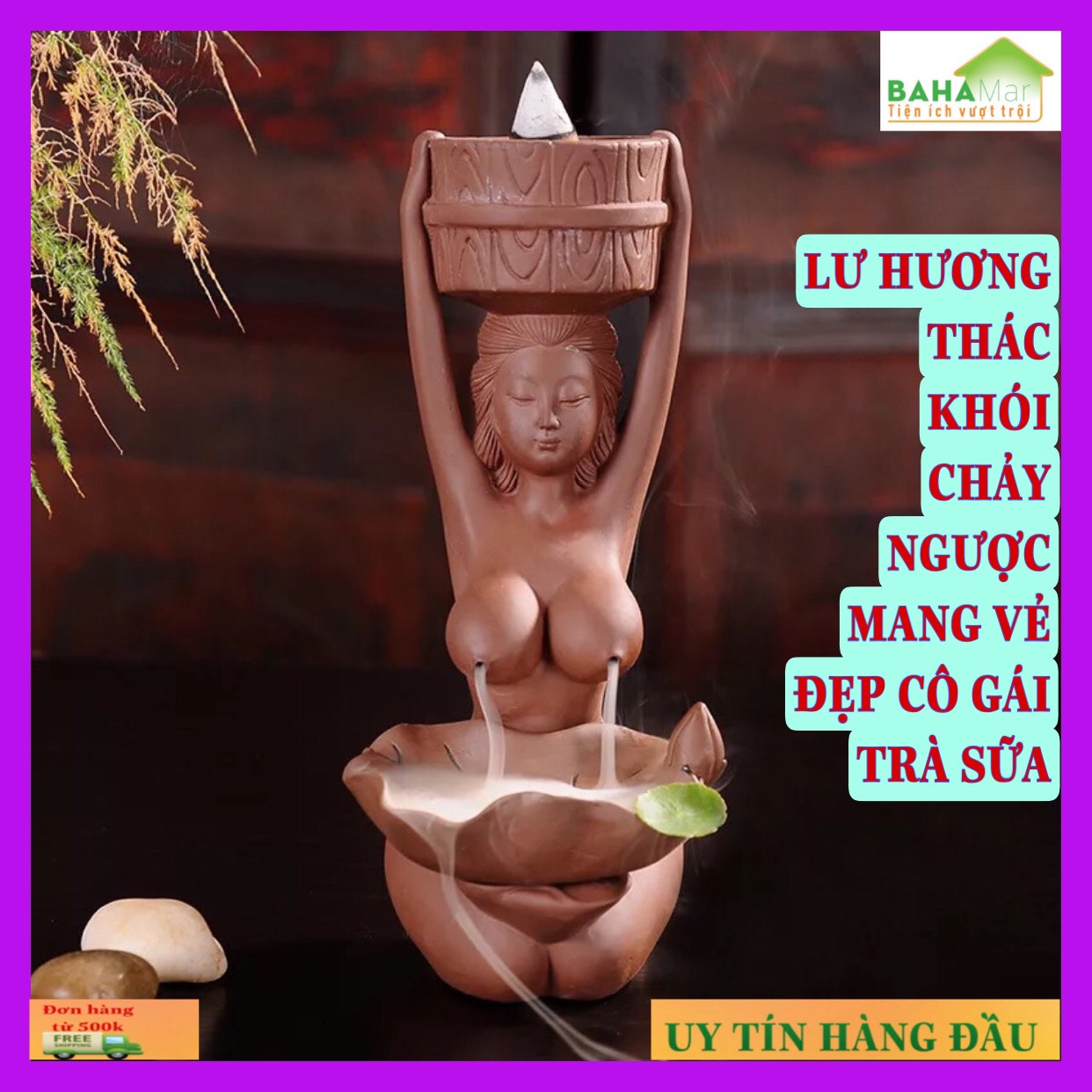 LƯ HƯƠNG THÁC KHÓI CHẢY NGƯỢC MANG VẺ ĐẸP CÔ GÁI TRÀ SỮA "BAHAMAR" Là liệu pháp tạo hương thơm tuyệt vời. Có thể giúp bạn hoàn toàn thư giãn, nâng cao chất lượng cuộc sống.