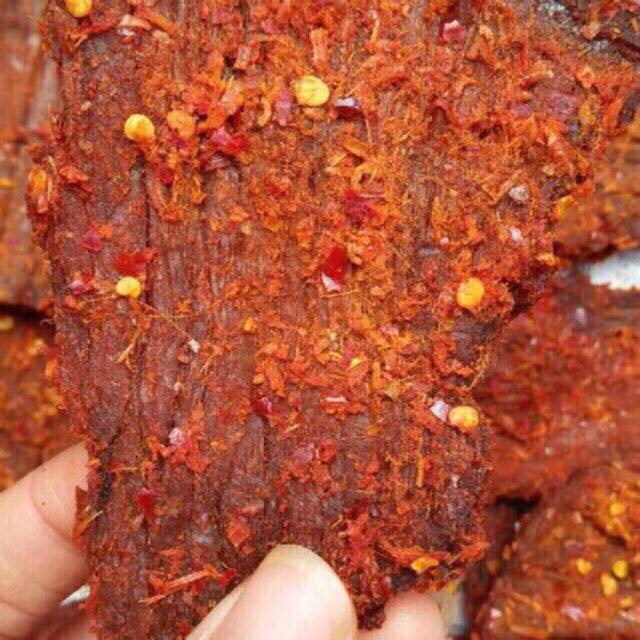 KHÔ BÒ MIẾNG MỀM CAY NHẸ VỊ VỪA ĂN KÈM TƯƠNG ỚT CỰC NGON THƯƠNG HIỆU TÂN LỘC PHÁT - 100G