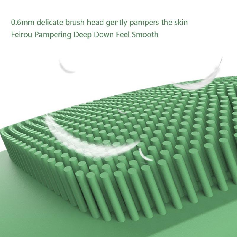 Mini USB Điện Mặt Làm Sạch Da Mặt Bàn Chải Foreoing Silicone Âm Làm Sạch Sâu Lỗ Chân Lông Chống Thấm Nước Chà Rửa Mặt Chăm Sóc Da