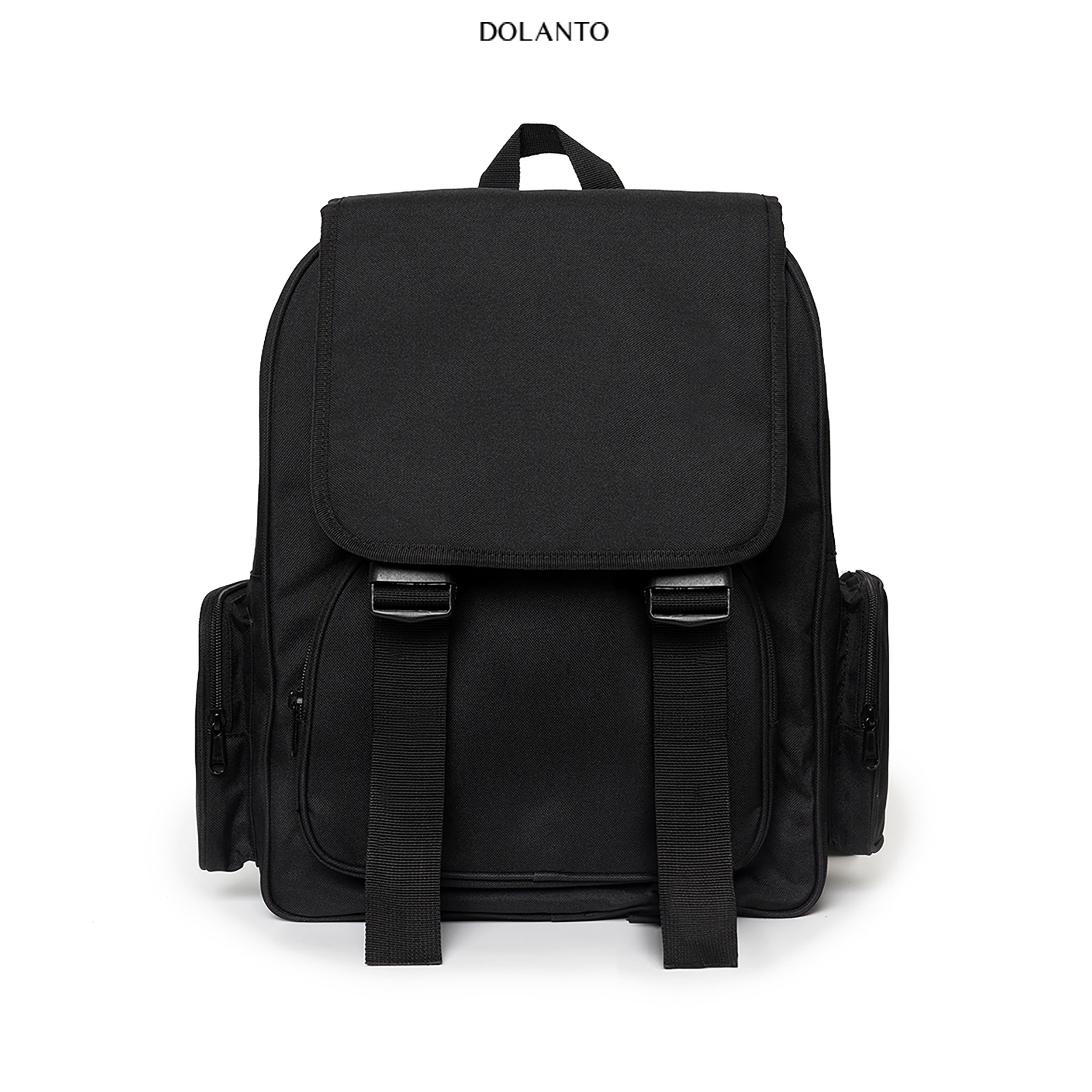 Balo Đi Học DAYPACK Chống Nước Cao Cấp Thời Trang Rẻ Đẹp Nhẹ Vải Canvas Đen Đựng Laptop Đi Chơi Du Lịch Nam Nữ DOLANTO