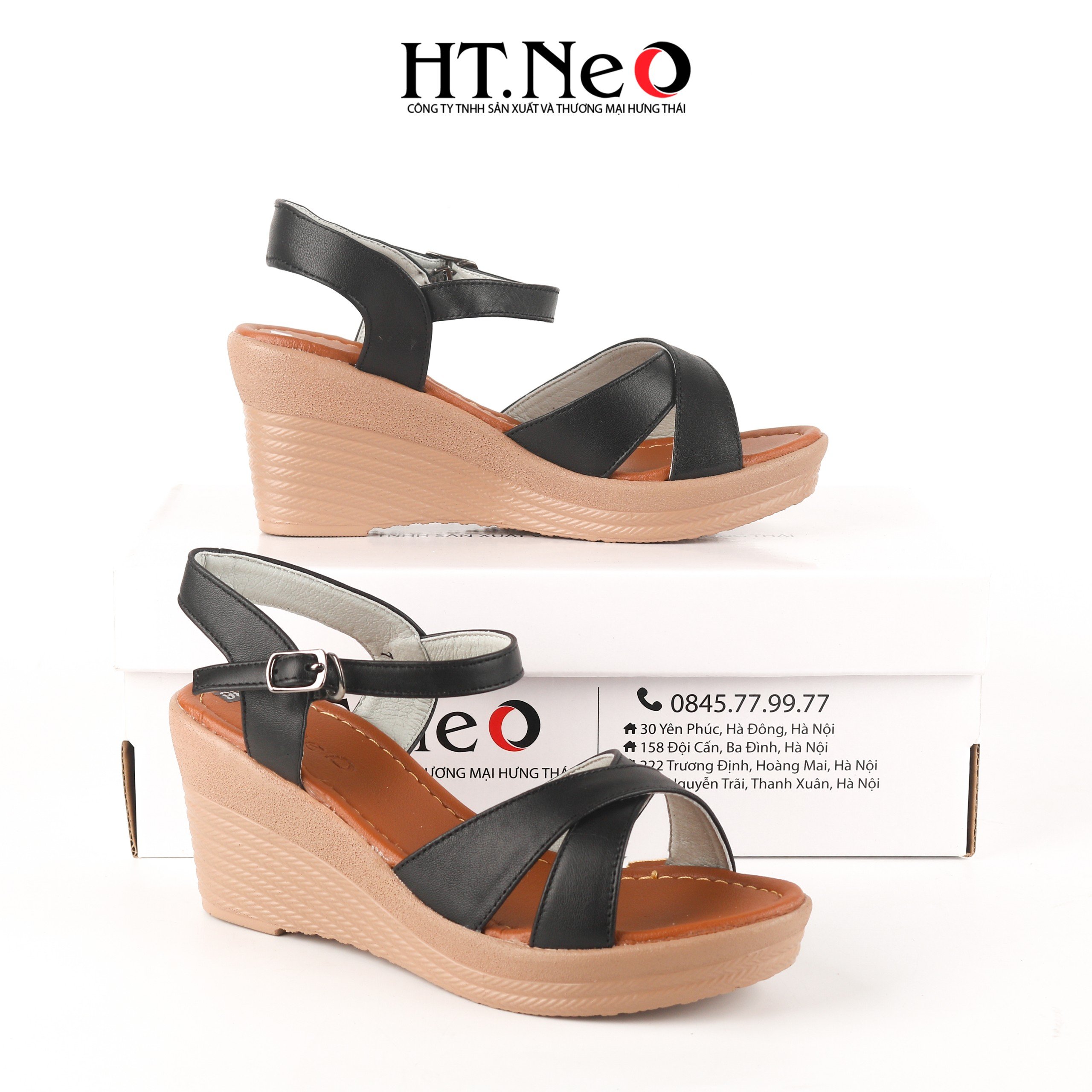 Sandal nữ đế xuồng 6P, quai da, kiểu dáng đơn giản, trẻ trung, dễ đi, phù hợp cho các chị, các cô đi để chụp áo dài SDN234