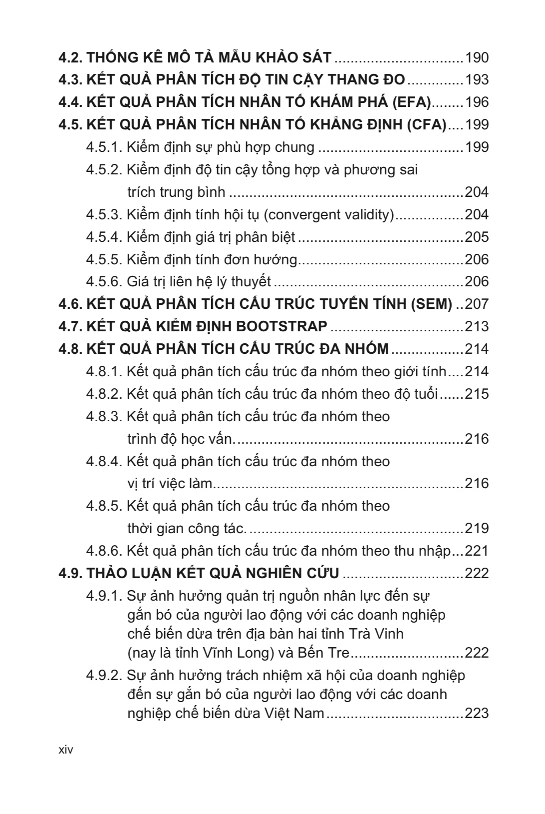 Ảnh Hưởng Của Quản Trị Nguồn Nhân Lực, Trách Nhiệm Xã Hội Đến Sự Hài Lòng Và Gắn Bó Của Người Lao Động Với Tổ Chức Tại Các Doanh Nghiệp Chế Biến Dừa Việt Nam - Sách Chuyên Khảo