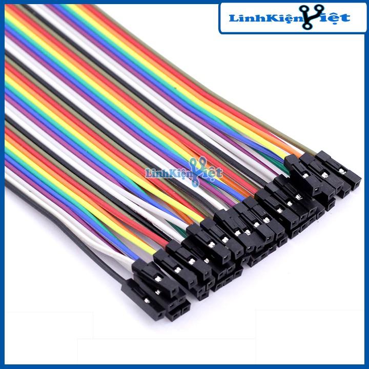 Tệp 10 Sợi Dây Nối 40P 7 Màu Dài 21Cm