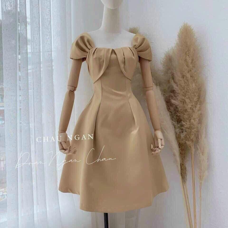 ĐẦM XOÈ NHÚN TAY QUẠT BIGSIZE MẬP