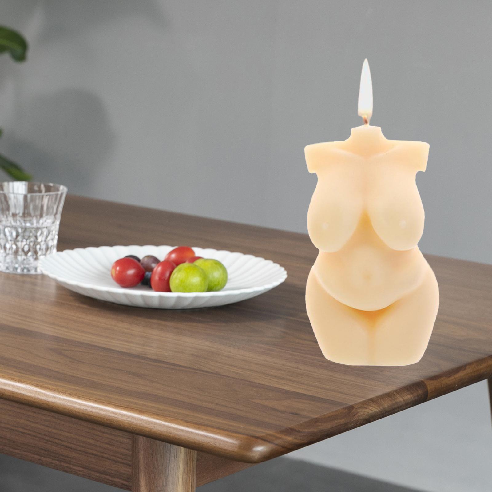 Art Women's Body Torso Relaxing Scented Soy Candle