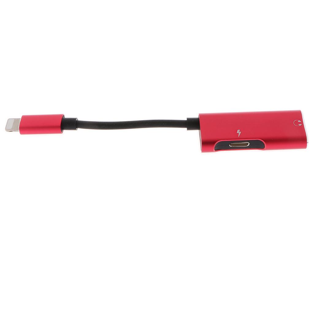 2 in 1 Audio Headphone Adapter Charging Cable for 7 7P 8 8P X