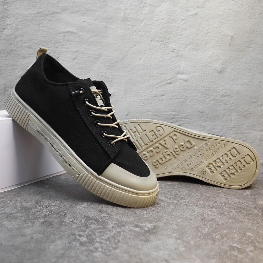 ️️ Giày Nam Sneaker Chất Liệu Vải Bò, Đế Cao Su Mềm Phong Cách Trẻ Trung Năng Động - Mã sản phẩm D87
