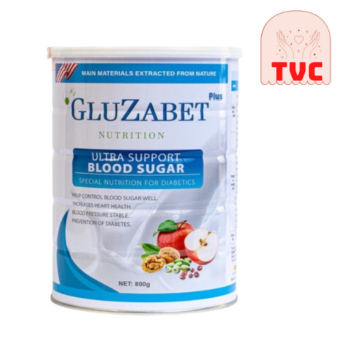 Sữa Gluzabet 800G - Sữa Non Dinh Dưỡng Dành Cho Người Tiểu Đường, Giúp Ổn Định Đường Huyết