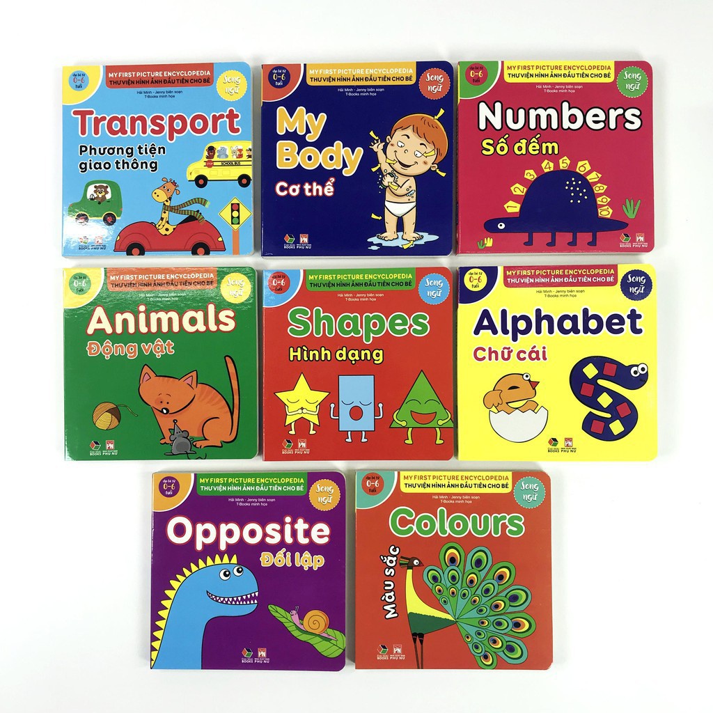 Sách - Combo Bộ hộp thư viện hình ảnh đầu tiên cho bé từ 0 - 6 tuổi song ngữ và Kỹ năng giao tiếp ứng xử bằng tranh