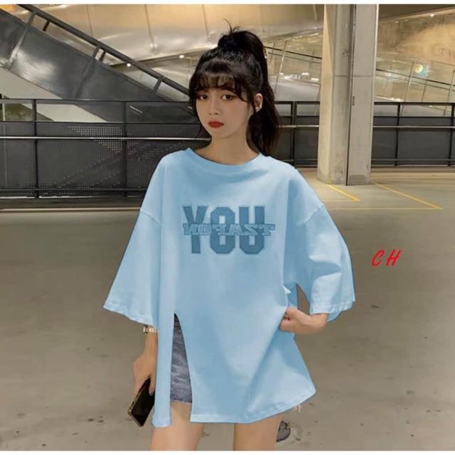 Áo YOU xẻ hông chất tixi COM987