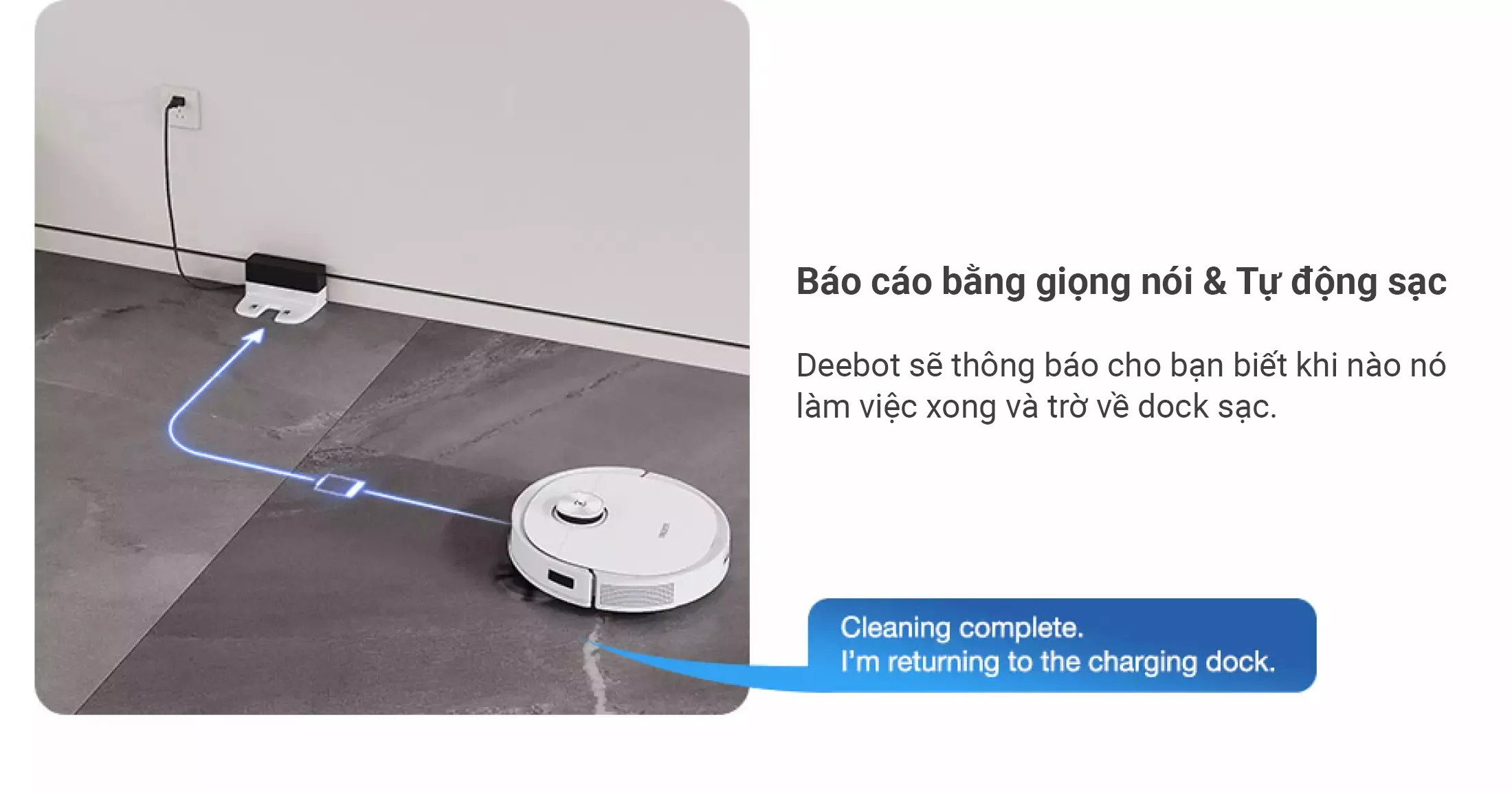 Robot hút bụi lau nhà Ecovacs Deebot T9 Plus - Trắng Bản Quốc tế - App Tiếng Việt, hàng nhập khẩu chính hãng full VAT, bảo hành chính hãng 24 tháng bởi Vietnam Robotics, lực hút 3000Pa, thời gian hoạt động 3 giờ liên tục