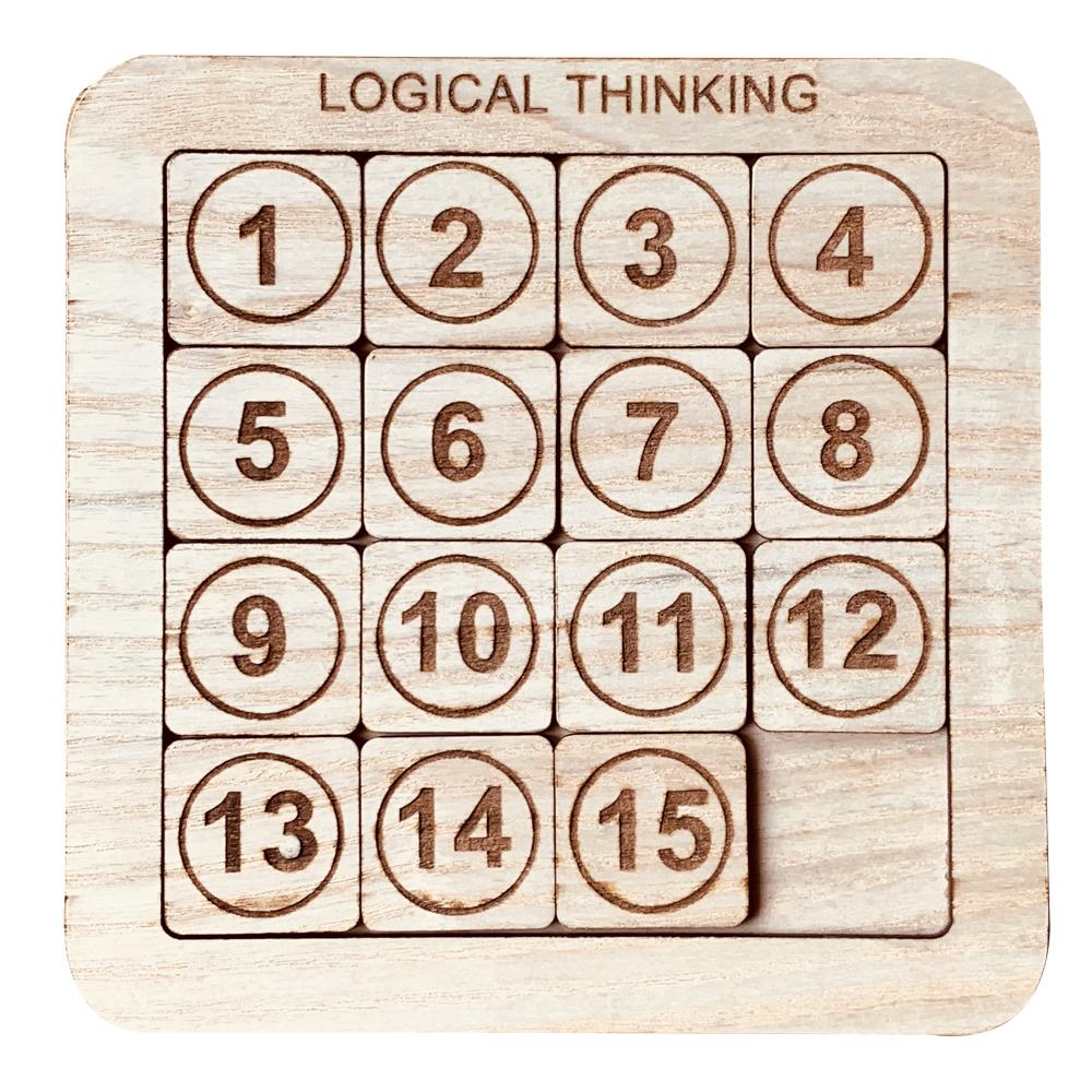 Đồ Chơi Gỗ Bảng Trượt Ghép Số Thông Minh Logical Thinking