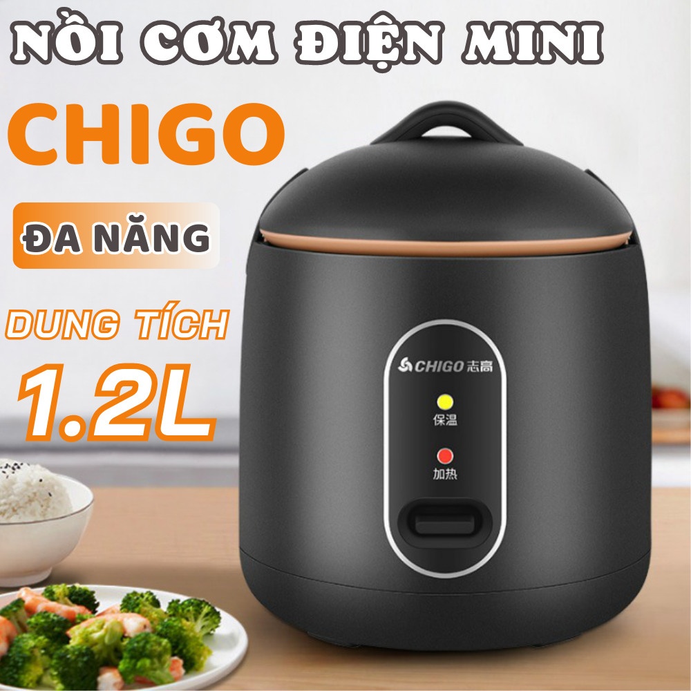 NỒI CƠM ĐIỆN MINI CHIGO 1.2L GIA ĐÌNH - JL - HÀNG CHÍNH HÃNG