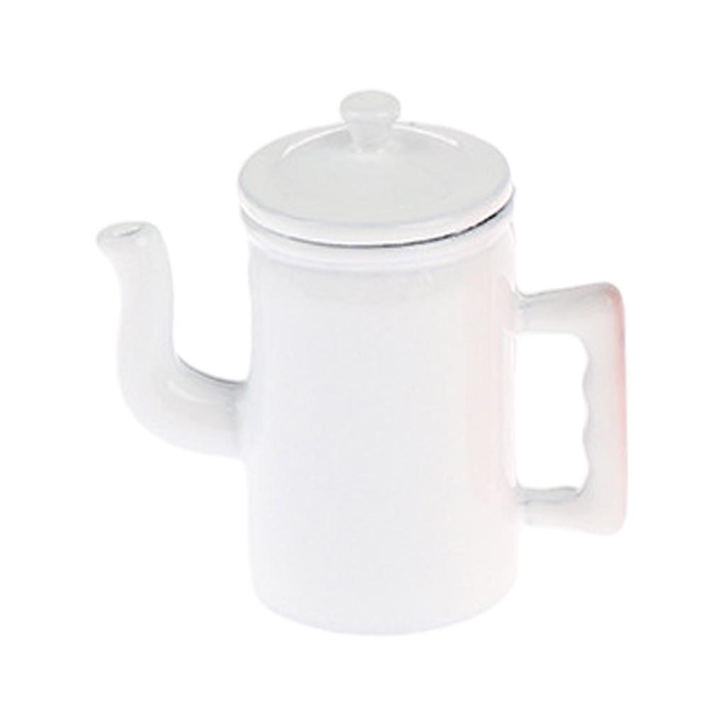 1/12 Doll House Miniature Alloy Kettle Pot Baby Doll Kitchen Bedroom Accs