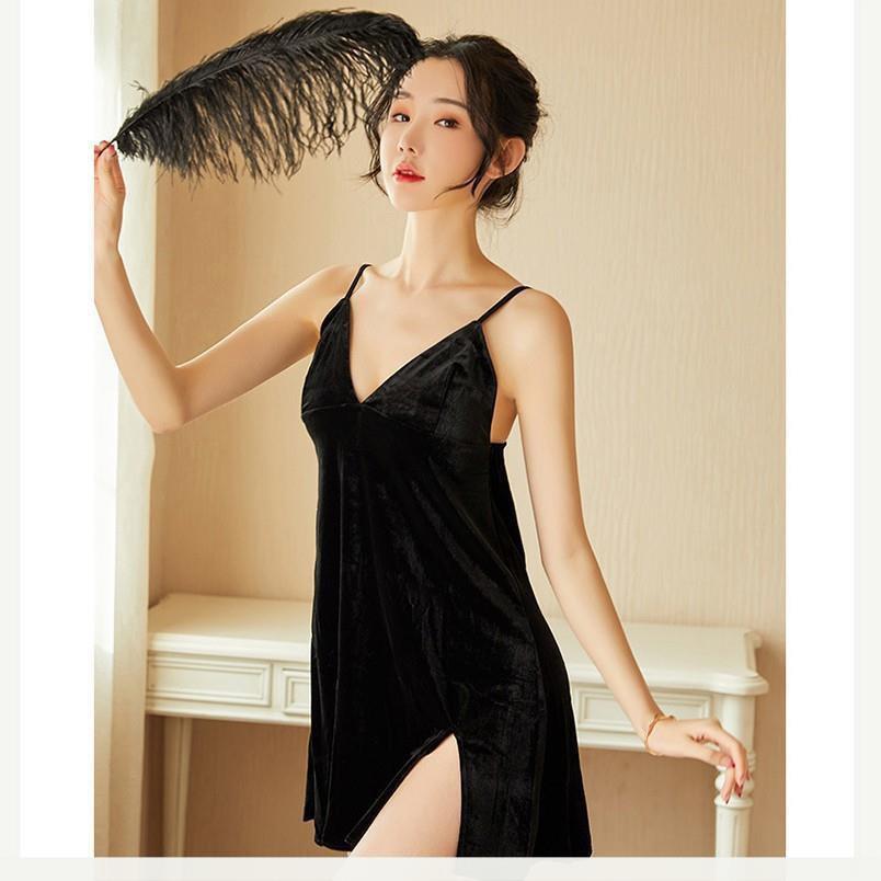 HOT 2022 váy ngủ nhung đẹp -đầm ngủ gợi cảm cao cấp B1029