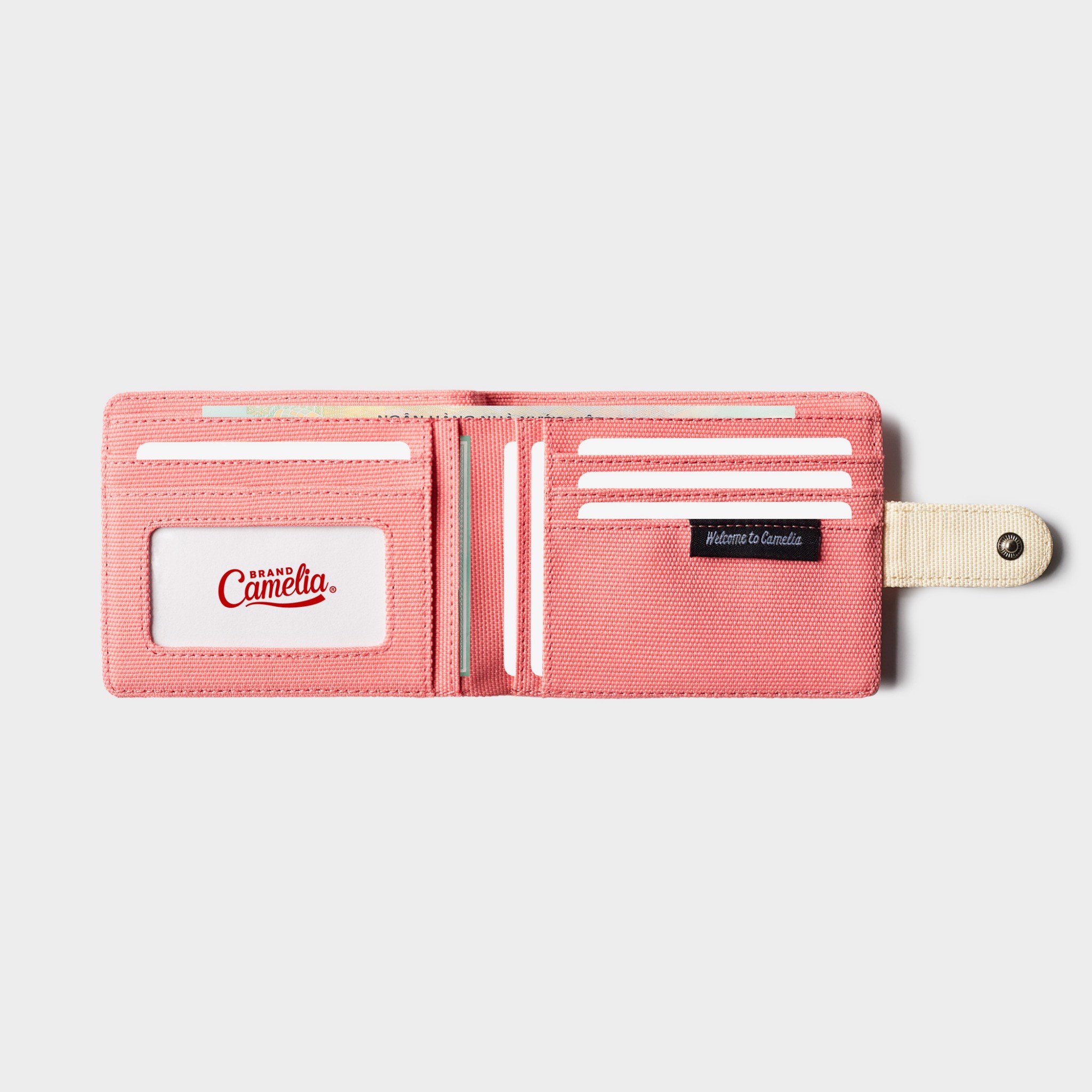 Ví vải CAMELIA BRAND Button Wallet Ngang (6 colors)