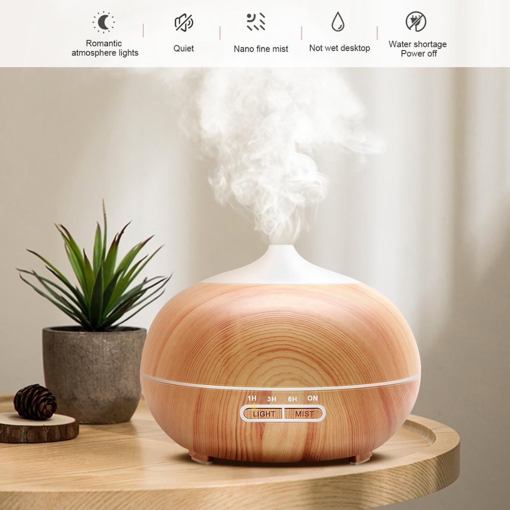 Điện Máy Khuếch Tán Tinh Dầu Siêu Âm Xaomi Máy Tạo Độ Ẩm Không Khí LED Đèn Xông Tinh Dầu Phun Sương Tạo Điều Khiển Từ Xa Máy Khuếch Tán Tinh Dầu