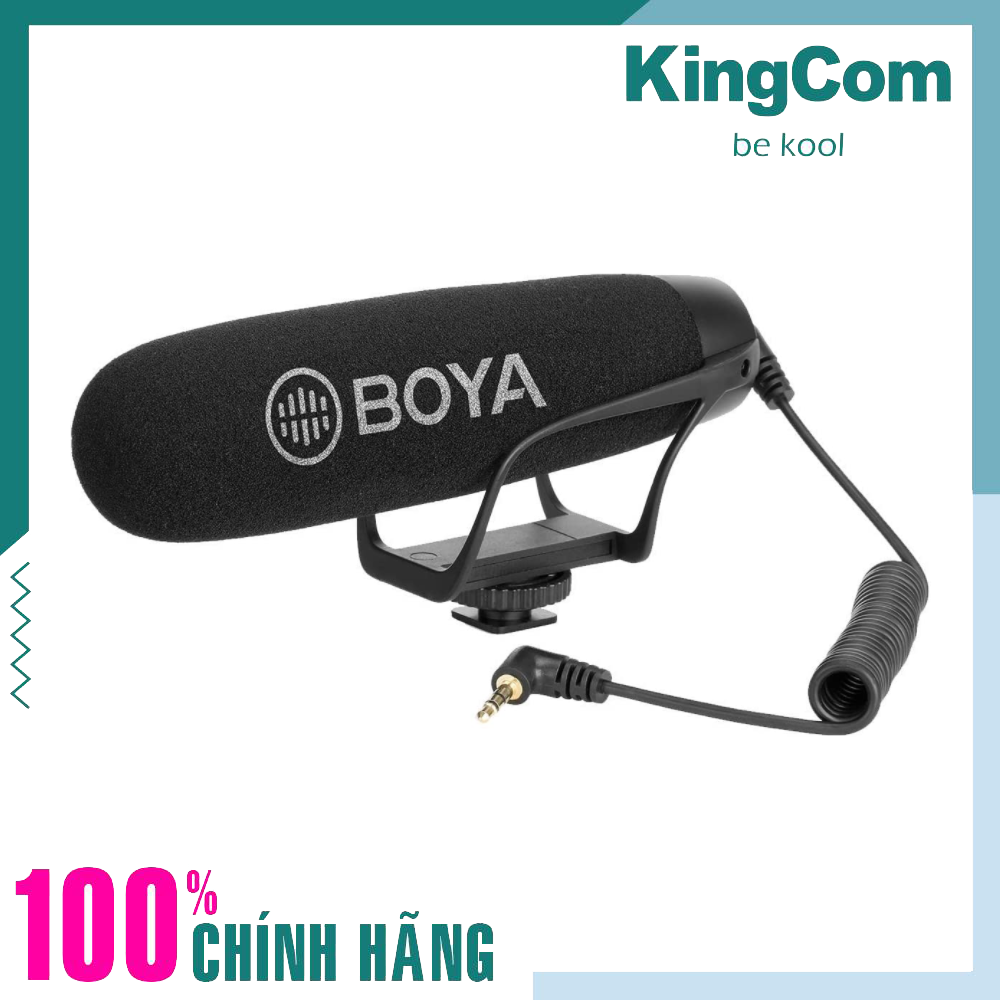 BOYA BY-BM2021, Micro Thu Âm Định Hướng Cổng 3.5mm Dùng Cho Điện Thoại &amp; Máy Ảnh DSLR - Hàng Chính Hãng