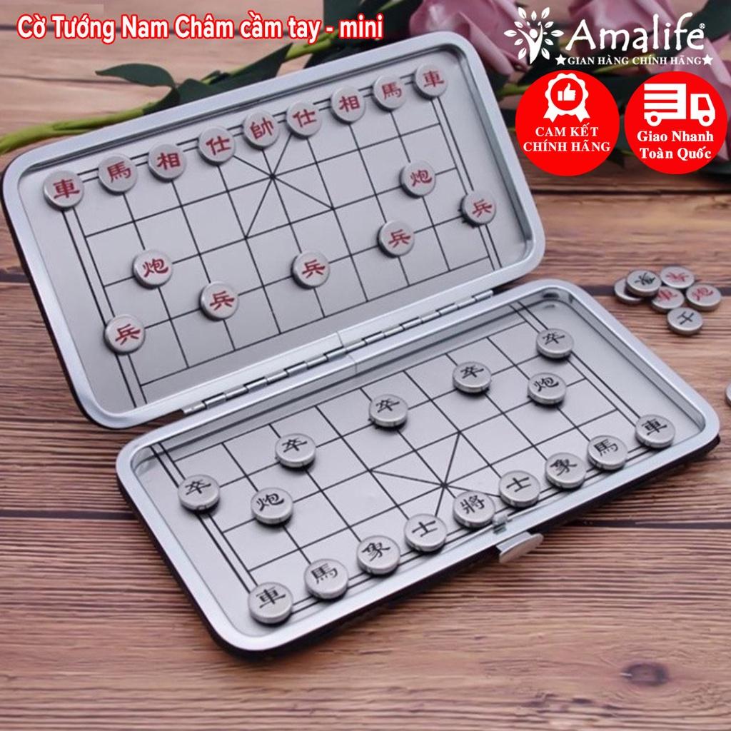 Bàn Cờ Tướng Kim Loại Dính Nam Châm Siêu Bền Inox 304 Hàng Chính Hãng Amalife