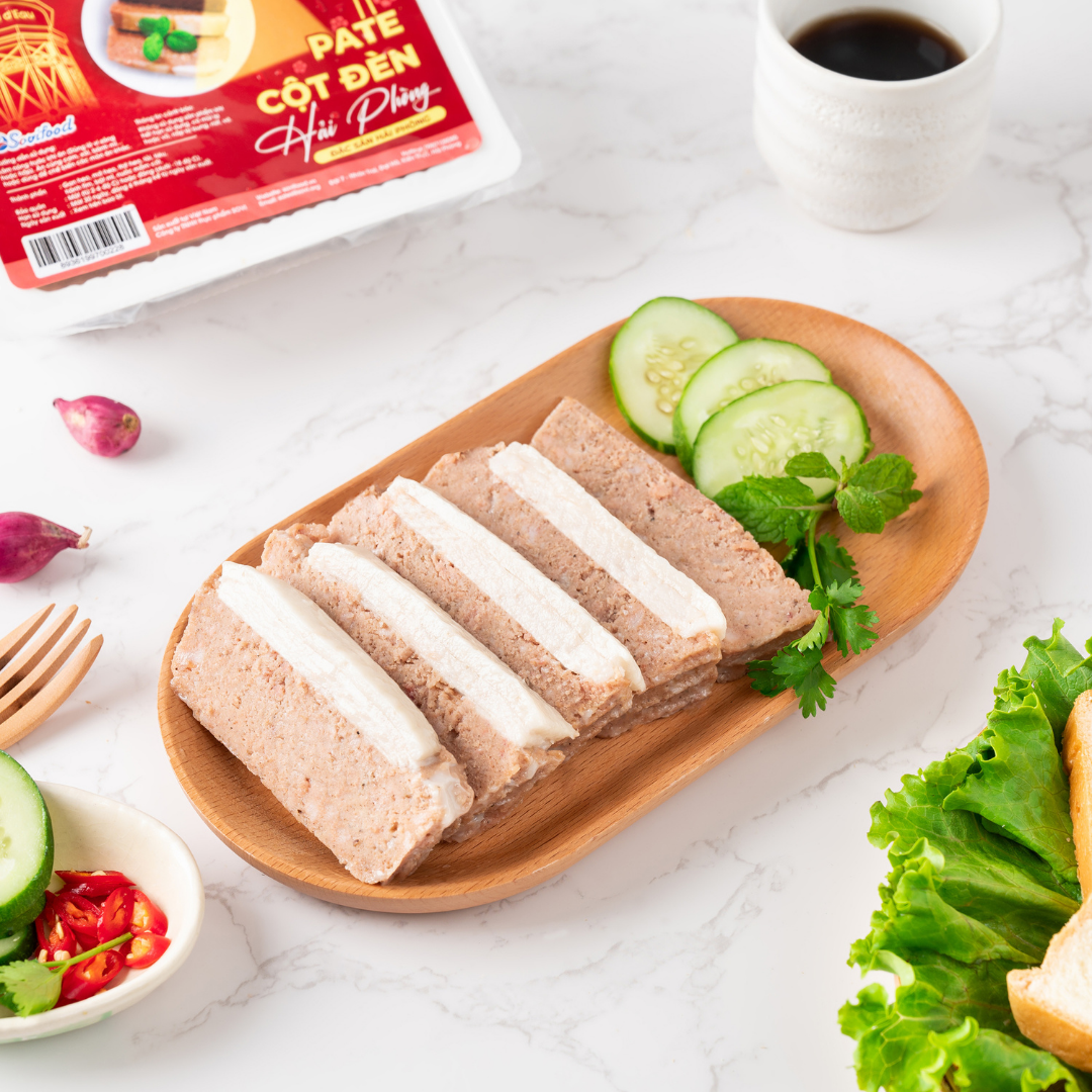 Pate Cột Đèn Hải Phòng Sovifood - Pate Tươi, Không Phụ Gia Nhân Tạo, Hộp Lớn Tiện Lợi Cho Gia Đình, Nhà Hàng - 1KG