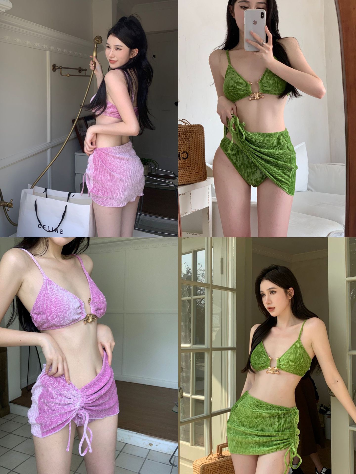 Bikini nữ hai mảnh đồ bơi nữ đi biển xinh 