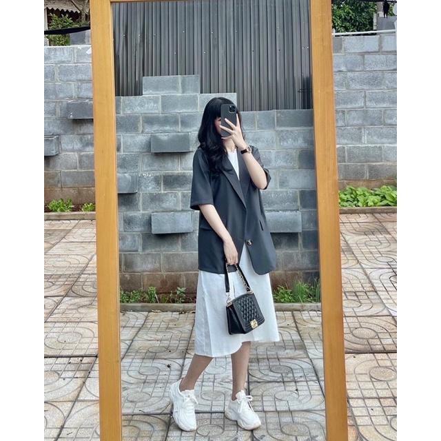 Blazer Tay Lỡ 5 Màu Như Hình(Xả Kho Kèm Ảnh Thật 100%)