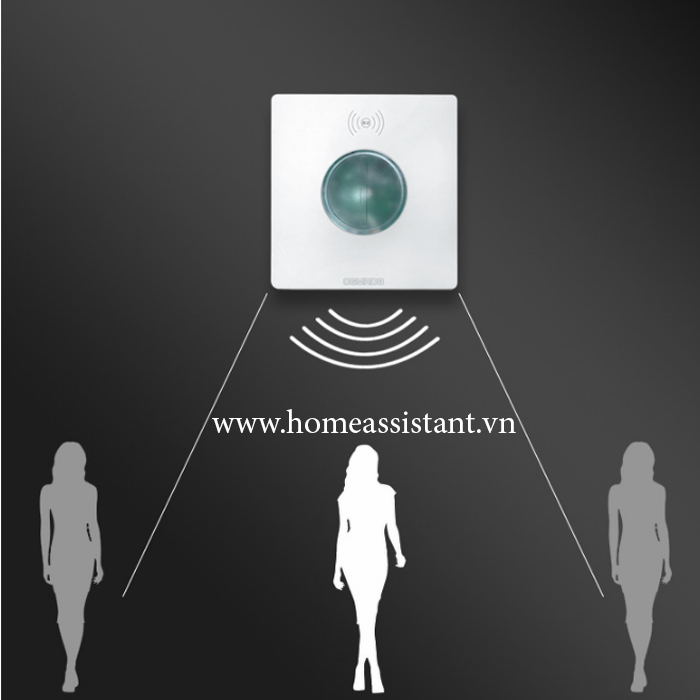 Công Tắc Cảm Biến Radar Không Dây N Hình Vuông MS200