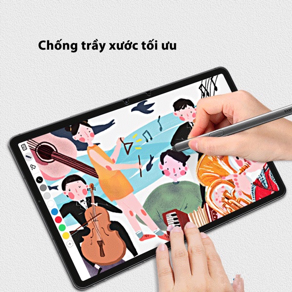 Dán Màn Hình PaperLike Film Dành Cho SamSung Galaxy Tab S7, Tab S7 FE, Tab S7 Plus Tấm dán Chống Vân Tay, Thao tác Viết, Vẽ y như giấy, chống lóa - Hàng Nhập Khẩu