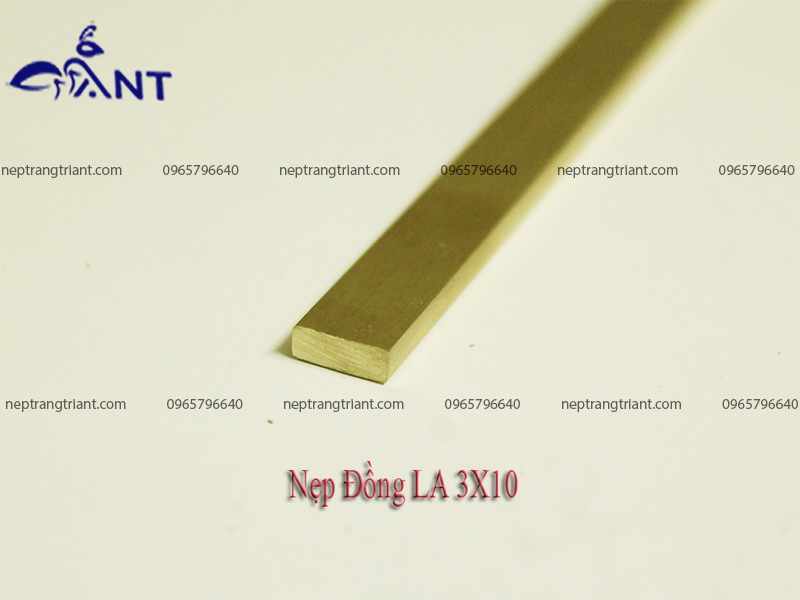 Nẹp đồng La 3x10 - Thanh đồng La 3x10 mm - Nẹp Trang Trí ANT