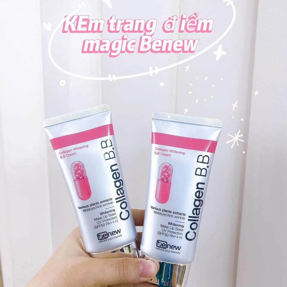 Kem Trang Điểm Ma thuật - Benew B.B Collagen Whitening SPF 50PA+++ Hàn Quốc 70ml