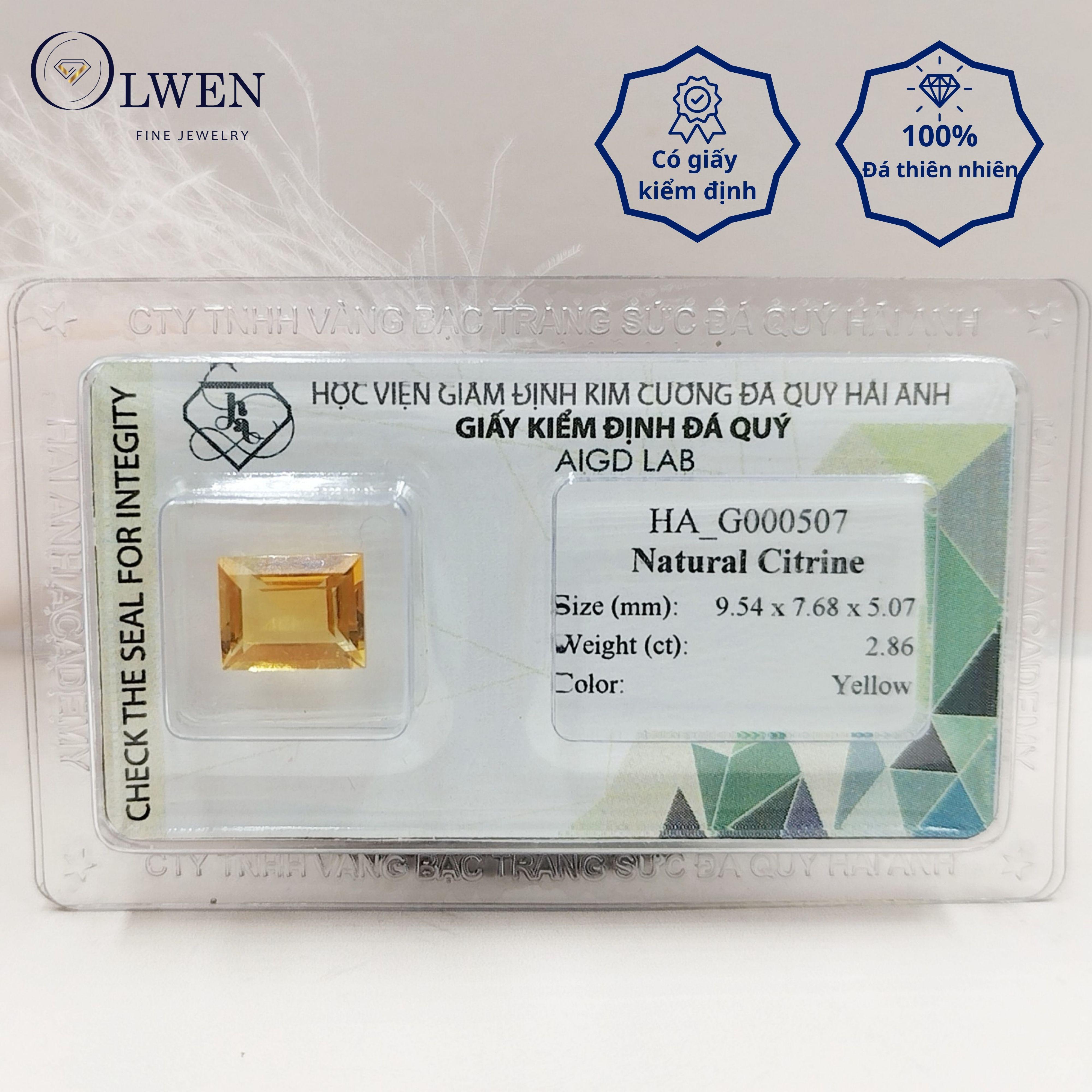 Viên đá thạch anh vàng  thiên nhiên  HA_G000507