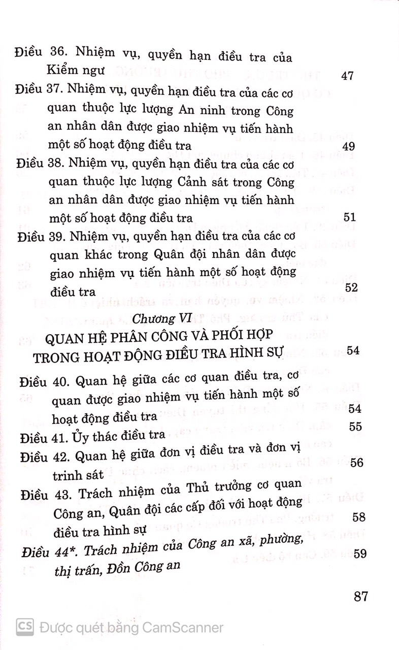 Luật tổ chức cơ quan điều tra hình sự ( Hiện hành ) ( sửa đổi, bổ sung năm 2021 )