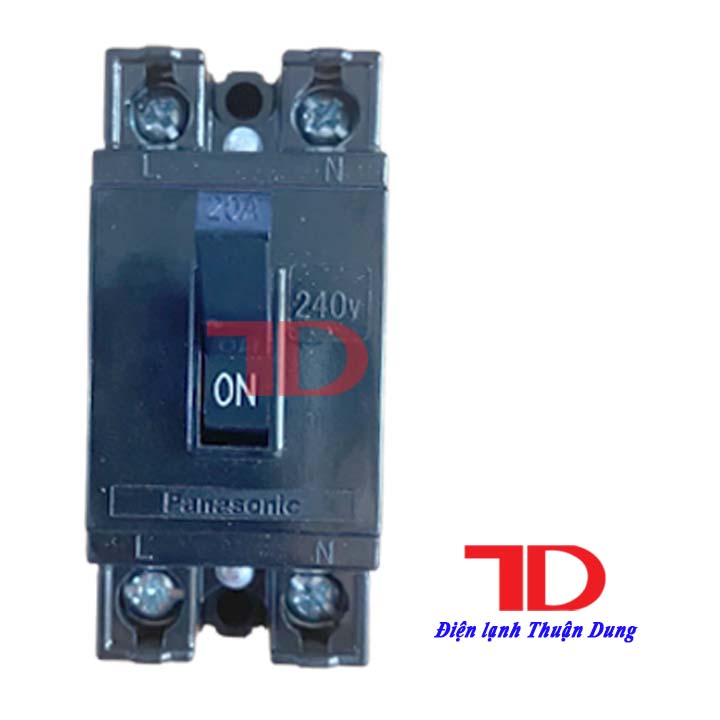Cầu dao an toàn 20A, CB chống giật tự động PanSong và Pana - Điện Lạnh Thuận Dung