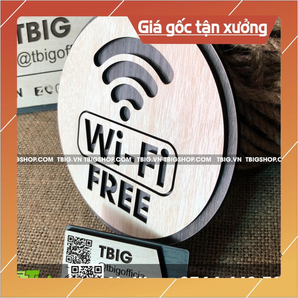 Bảng Freew wifi 2 lớp bằng gỗ cắt laser